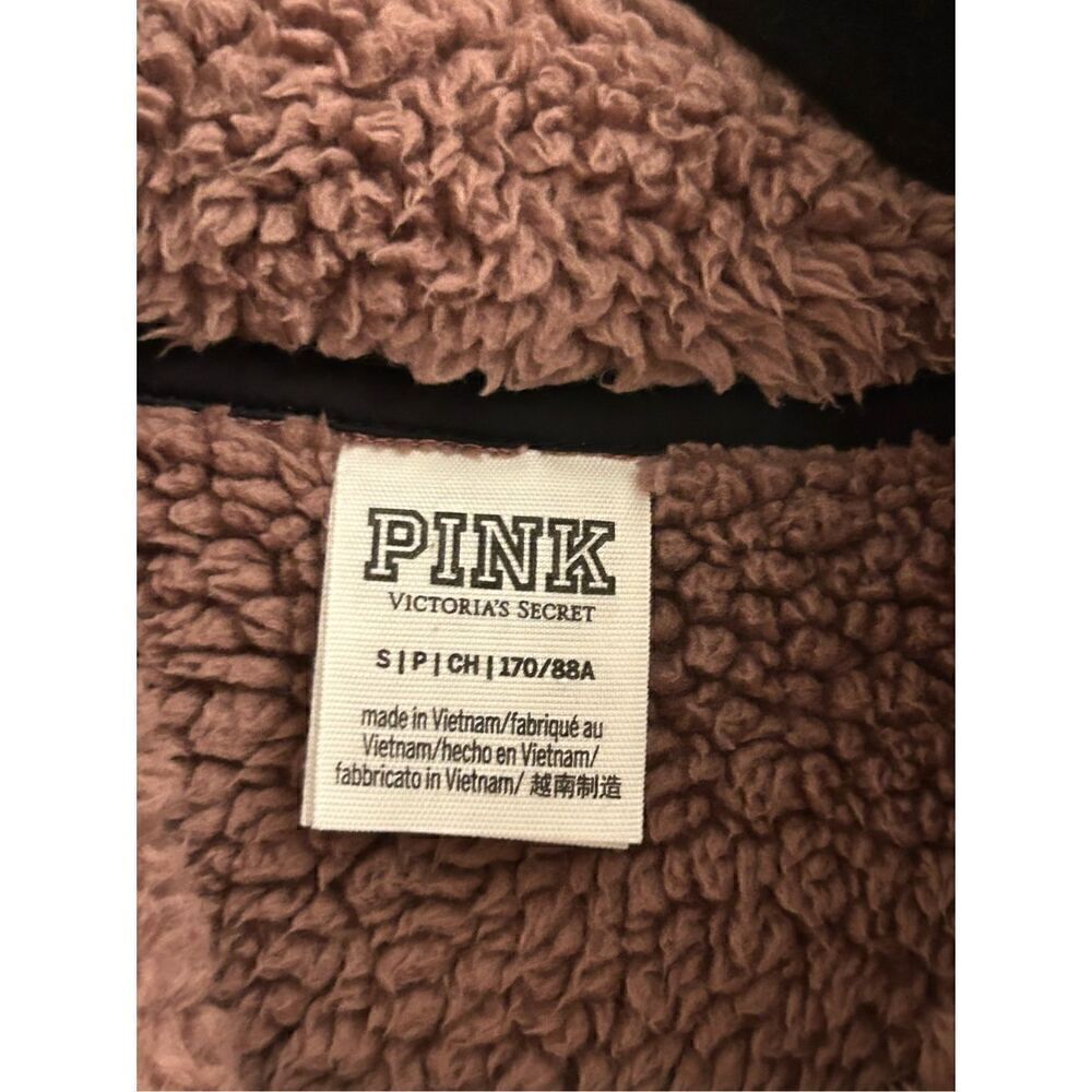 PINK by Victoria's Secret Sherpa Pullover Mauve oversized  S - Picture 3 of 6